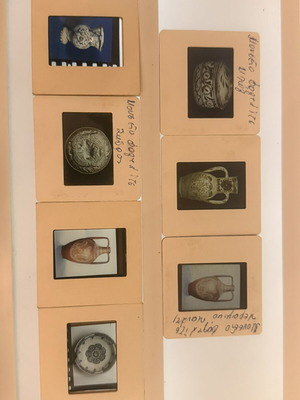 Collectible slides lot 2 with Greek traditional ceramics and museum exhibits, like new