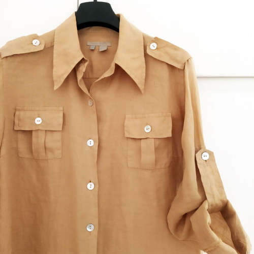 Zara Long Beige Shirt Used, Classic Fit, XL