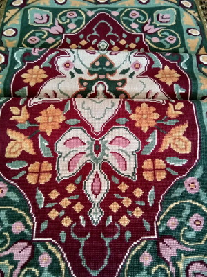 Handmade Embroidered Table Linen Set new, includes doily and 2 placemats
