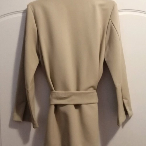 Pink Woman women's jacket new, beige, loose fit with belt