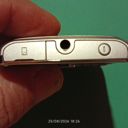 Nokia E6-00 mobile phone, silver, 8 MP camera, Symbian Anna