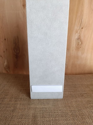 Jewelry display stand leather with wood like new