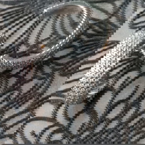 Ασημένια σκουλαρίκια κρίκοι με μικρά ζιργκόν 925 σαν καινούργια