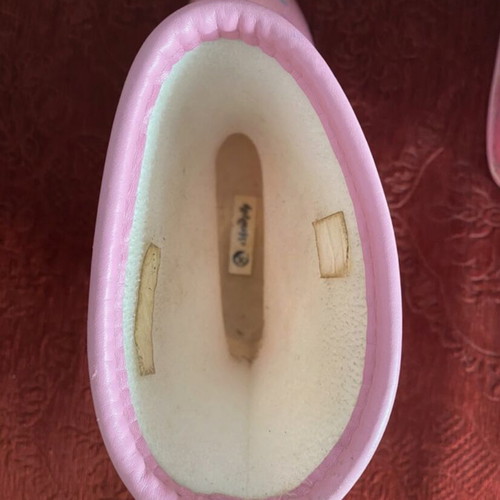 Pink galoshes like new, size 35, boots
