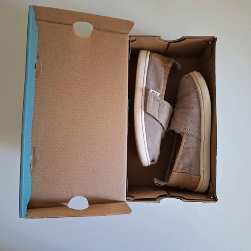 Toms children's espadrilles used, size 26, beige
