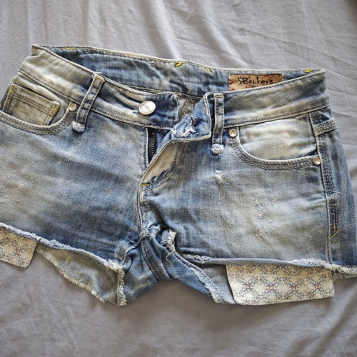 Brokers denim shorts like new, size XS, blue