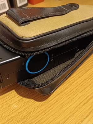 Vivitar 3700 electronic flash used with additional cap and case