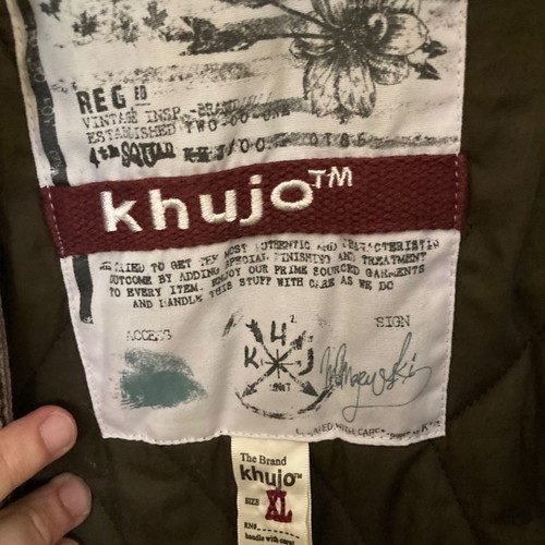 Khujo Jacket XL μεταχειρισμένο με φθορές στη δερματίνη στα μανίκια