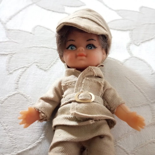 Vintage Mini Doll Corinne Italocremona 70s, like new