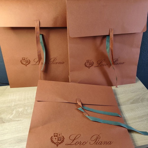 Loro Piana gift packaging envelopes used, set of 3