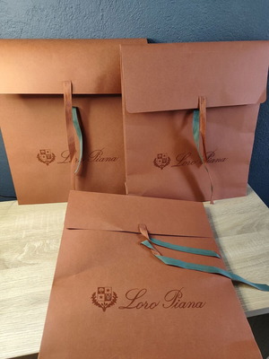 Loro Piana gift packaging envelopes used, set of 3