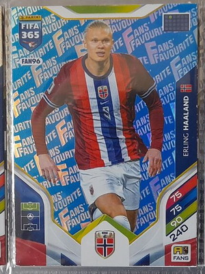 FIFA 365 2025-2026 Adrenalyn XL Fans' Favourite Erling Haaland cards like new