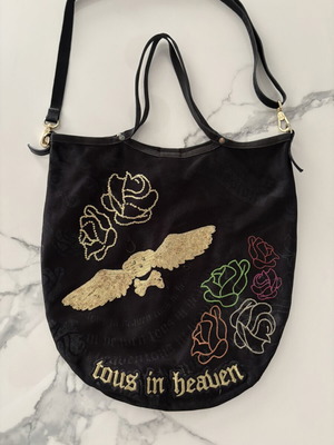 Tous crossbody bag used, black with rock details