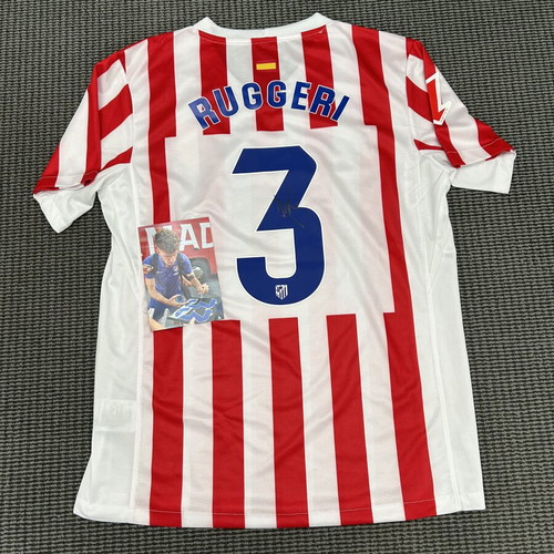 Signed Matteo Ruggeri Atletico Madrid shirt new, size L