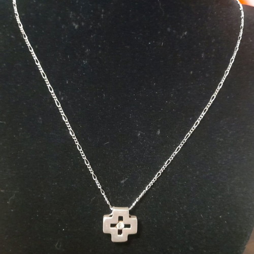 Vintage 925 set cross and engagement ring like new