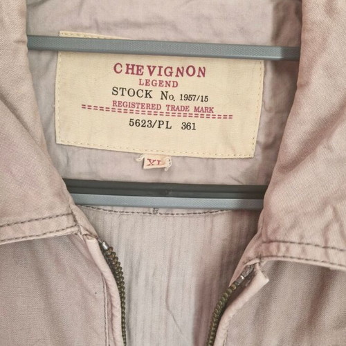 Chevignon men's beige jacket, size XL fitting like L