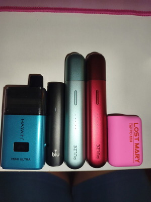 Hayati Mini Ultra, blu, Pulze 3.0 x2, Lost Mary Tappo Air kit like new