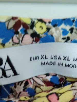 Zara maxi skirt with floral print, XL
