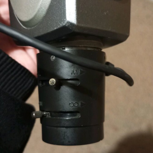 CCTV CCD camera with Samsung 10-50mm CS mount lens used