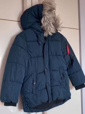 Μπλε χειμερινό μπουφάν παιδικό zara boys, 5 ετών 110cm