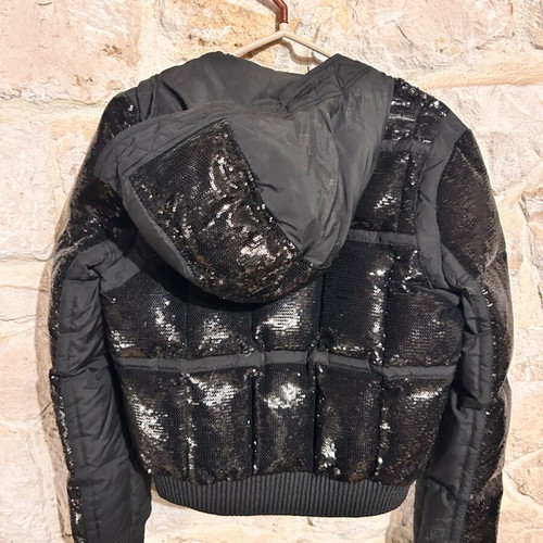 Guess by Marciano black sequin puffer jacket like new