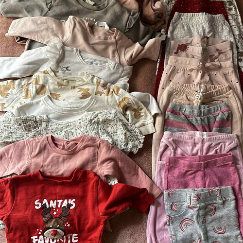 Baby girl clothes like new, pack of 125 pieces (0-9 months)