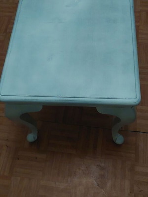 Coffee table used, processed with chalk paint