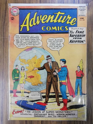 Adventure Comics 1938 used, DC Comics foreign language