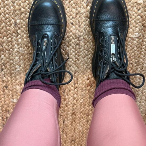 Dr. Martens platform boots size 38 like new, black