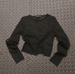 Pull&Bear black mesh crop top new