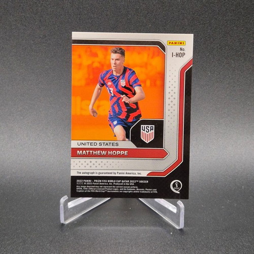 2022 Prizm World Cup Qatar International Ink Matthew Hoppe Auto Autograph Rookie Card used