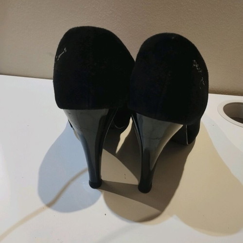Pepe Jeans black leather high-heeled pumps like new no. 40