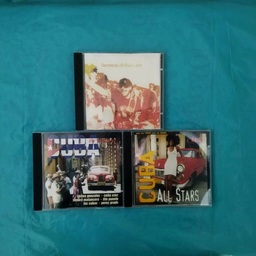 Pack of 3 classic Latin music CDs Santana and Cuba like new