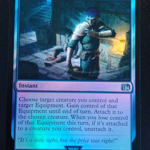 final fantasy theft equipment mtg Magic the Gathering Secret Lair x Fantasy: Weapons (English) Whenever equipped creature deals combat damage to a player Stolen Uniform U 0075 Foil