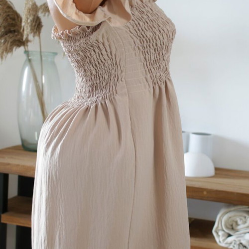 Off Shoulder Dress beige new, size S