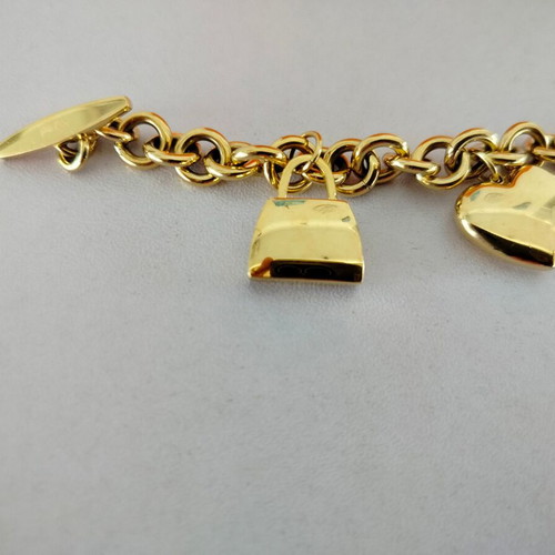 Folli Follie bracelet used, gold color, 20cm length
