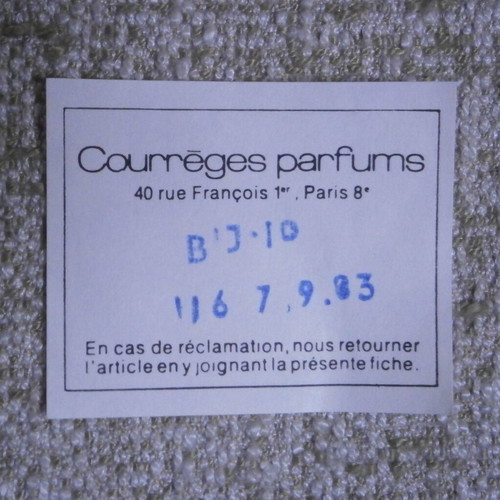 Eau de Courreges EDT women's perfume new with box 228 ml