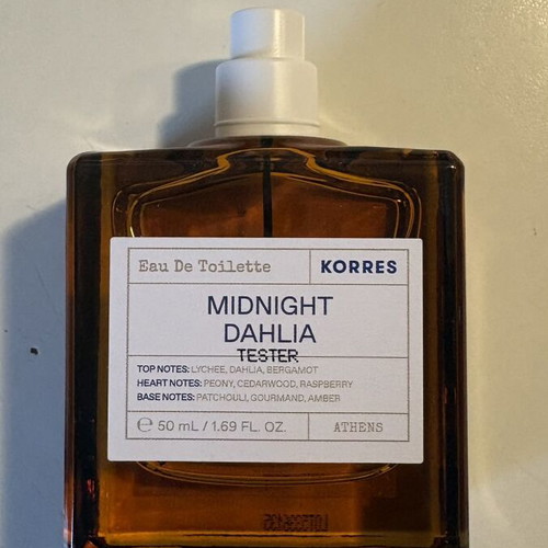 Korres Midnight Dahlia Eau De Toilette women's perfume 50ml new tester