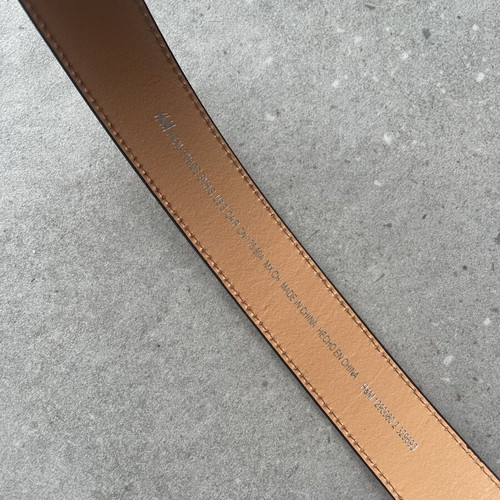 H&M women's suede belt 100cm new, brown with metal buckle