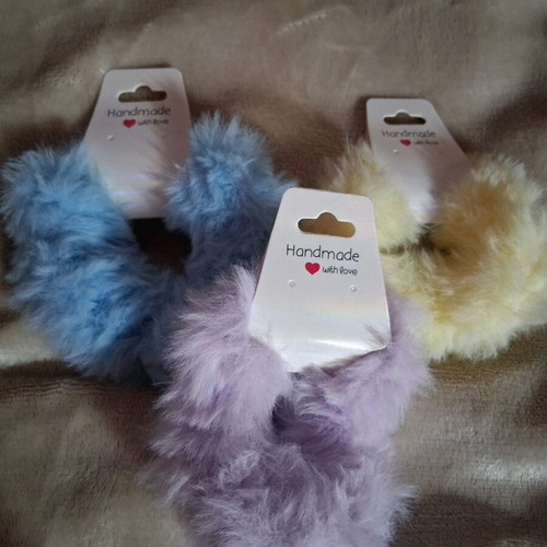 Scrunchie γούνινα καινούργια, μαλακά στο άγγιγμα