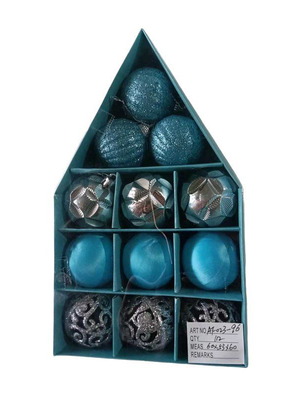 Christmas ornament set 12 pieces 5cm