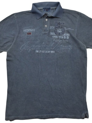 Geographical Norway Grey Polo used, size XXL