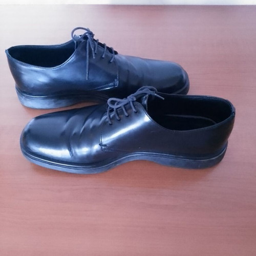 Prada men's shoes used, size 43, black moccasins
