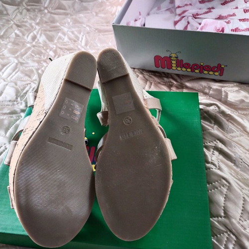 Millepiedi women's platform sandals new with box size 38