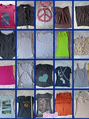 Casual blouses pack of 20 Small like new, multicolor