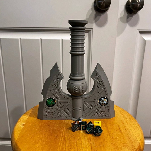Dwarf Axe Dice for DND new, axe dice storage container