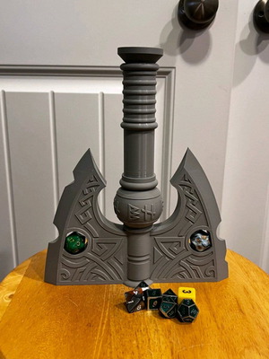 Dwarf Axe Dice for DND new, axe dice storage container