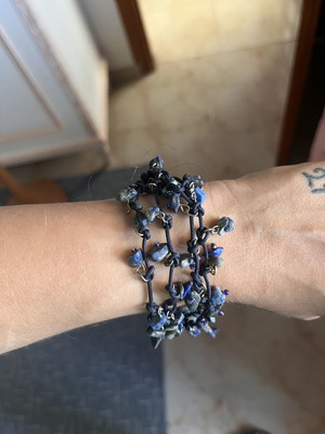 Bracelet handmade, like new, blue