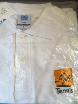 Polo Tennis T-shirt Αθήνα 2004 μέγεθος small καινούριο, άσπρο
