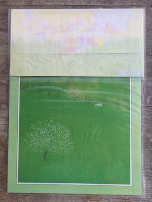 Letter writing set new, complete aromatic pack with 10 sheets and 5 envelopes